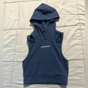 Surface Crop Tank Hoodie